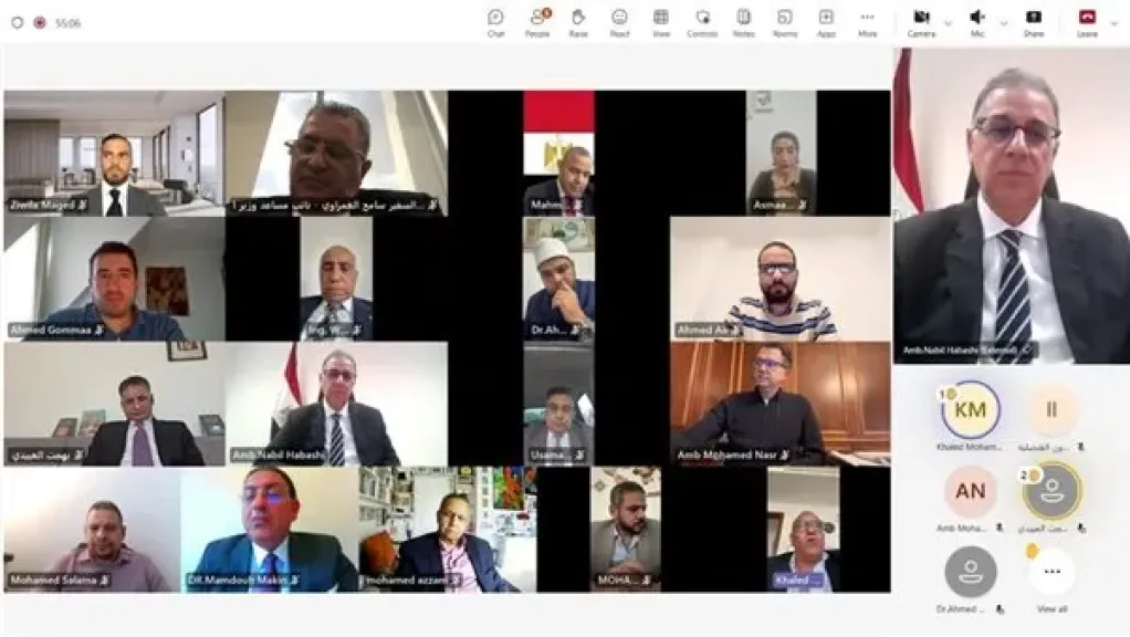 نائب وزير الخارجية والهجرة يلتقي بأبناء الجالية المصرية في النمسا