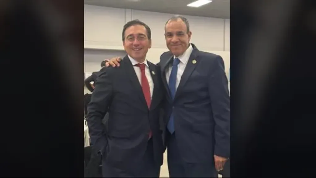 وزير الخارجية يلتقى مع نظيره الإسبانى على هامش أعمال قمة مجموعة العشرين