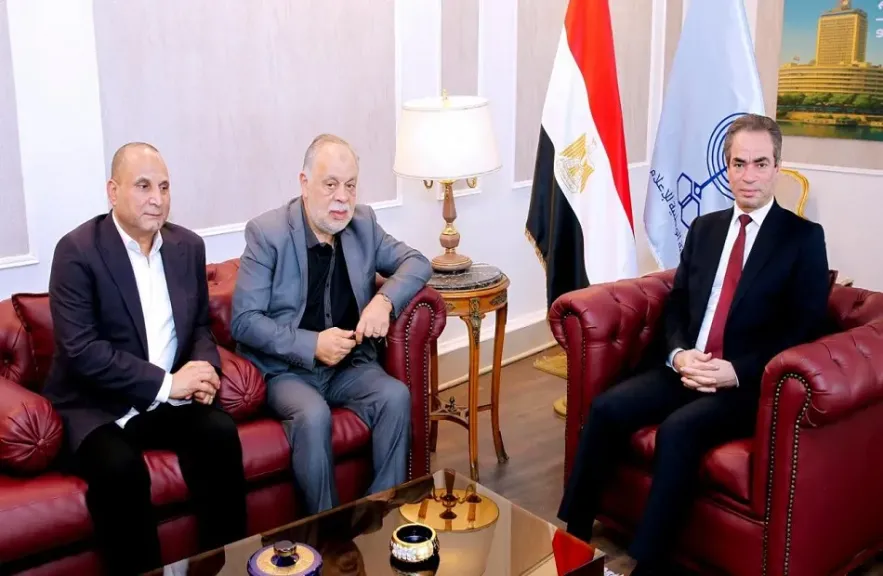 المسلماني يستقبل نقيبي الممثلين والسينمائيين لبحث التعاون المشترك