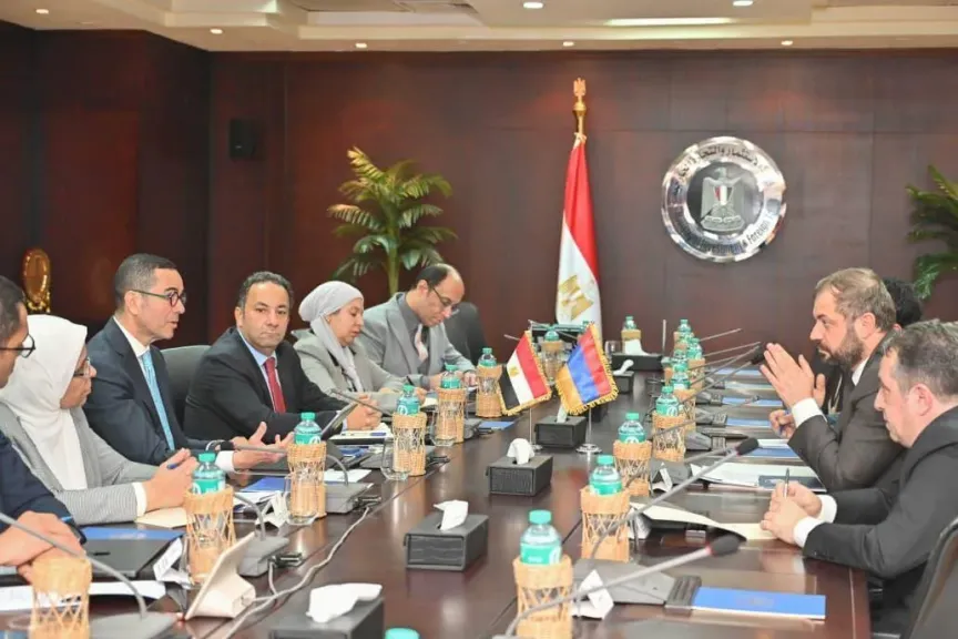 وزير الاستثمار يستقبل وزير اقتصاد أرمينيا لبحث سبل تعزيز العلاقات الاقتصادية بين البلدين