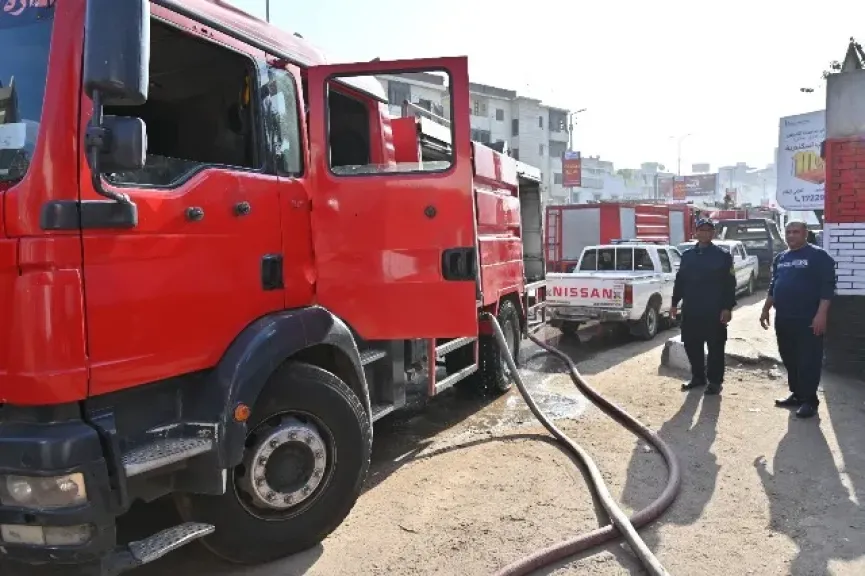 السيطرة على حريق في مسرح مدرسة الزراعة بطنطا