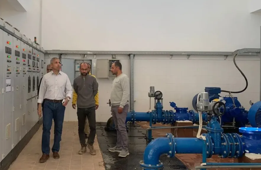 رئيس مياه البحر الأحمر يتفقد محطات الغردقة لرفع كفاءة التشغيل
