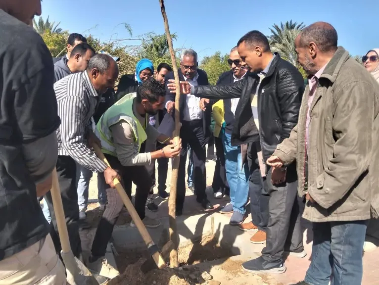 بدء زراعة الأشجار بالغردقة وسفاجا ضمن مبادرة ”100 مليون شجرة”.. صور