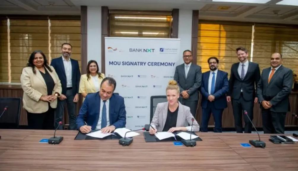 بنك نكست يوقّع مذكرة تفاهم مع كلية فرانكفورت للتمويل والإدارة وشركة شيمونيكس لدعم استراتيجيته للتحول المناخي ضمن برنامج التنمية الألماني GREET