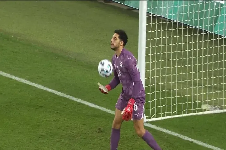 مصطفى شوبير يعود لحراسة مرمى الأهلي أمام مودرن سبورت في الدوري الممتاز