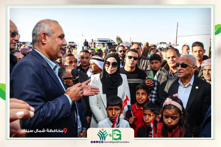 مؤسسة الجارحي تفتتح محطة تحلية مياه الشرب بوادي العمر بشمال سيناء