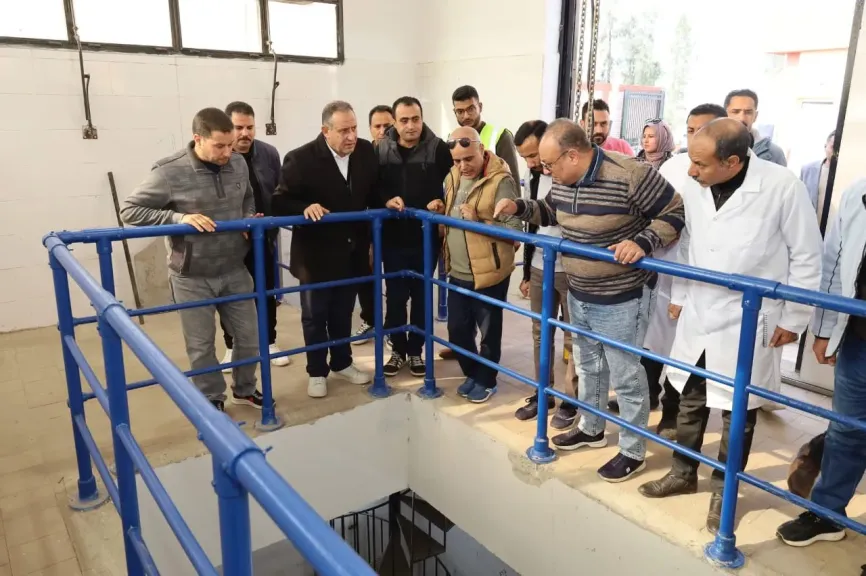 رئيس مياه الغربية يتفقد محطة معالجة «نجريج» بعد الانتهاء من تنفيذها