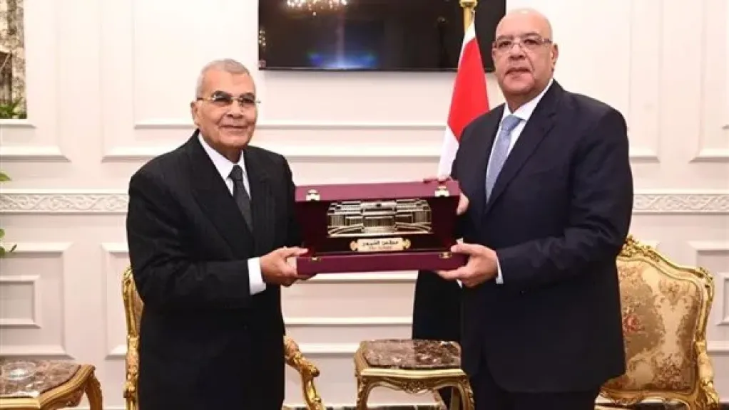 المستشار هشام بدوي يستقبل رئيس ووكيلي مجلس الشيوخ