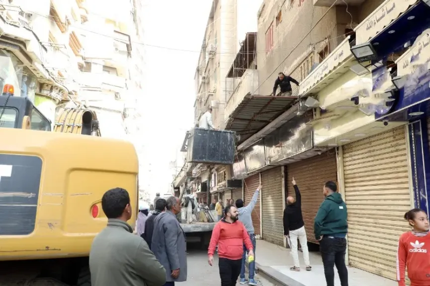 محافظ الشرقية يقود حملة لإزالة الإشغالات بالزقازيق