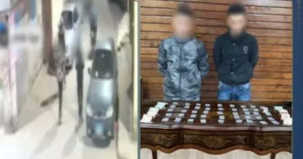فيديو فضح نشاطهما.. سقوط مروجى مخدرات يستقلان دراجة نارية بالقليوبية