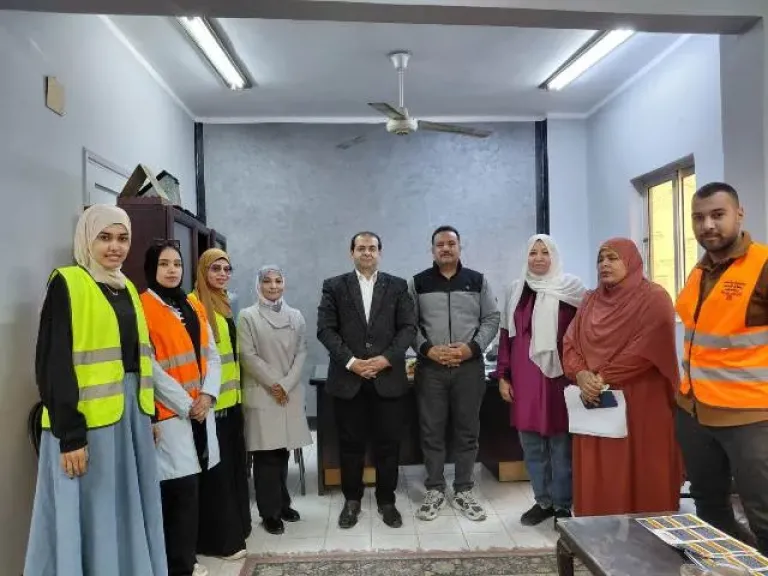 حملة توعية ضد الإدمان في مديرية العمل بالأقصر