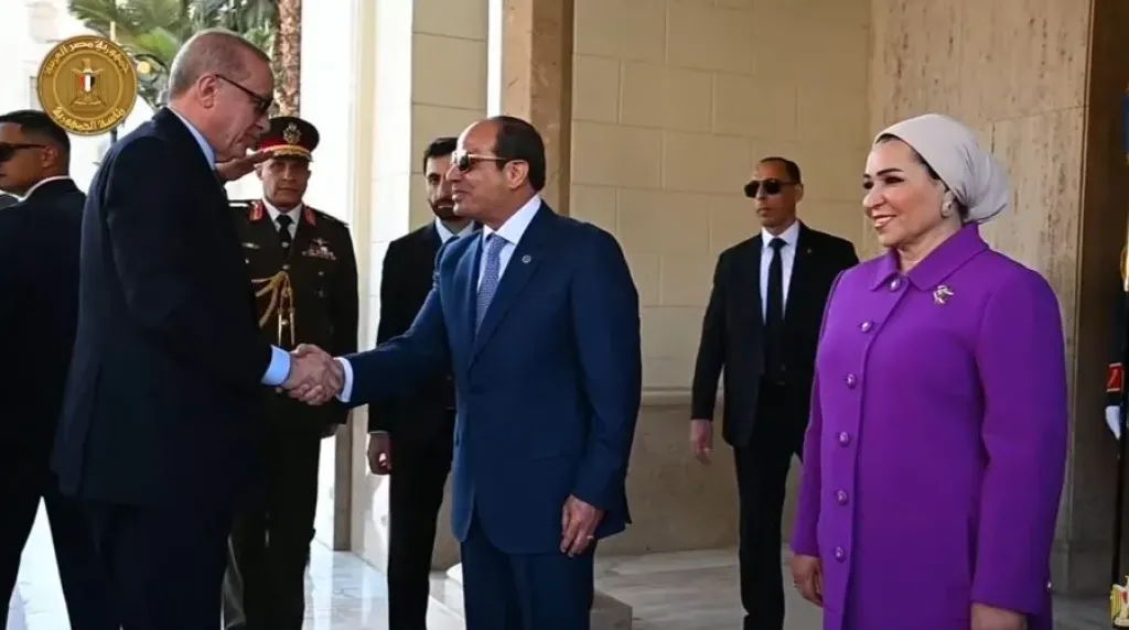 مراسم استقبال رسمية للرئيس التركي رجب طيب أردوغان في قصر الاتحادية