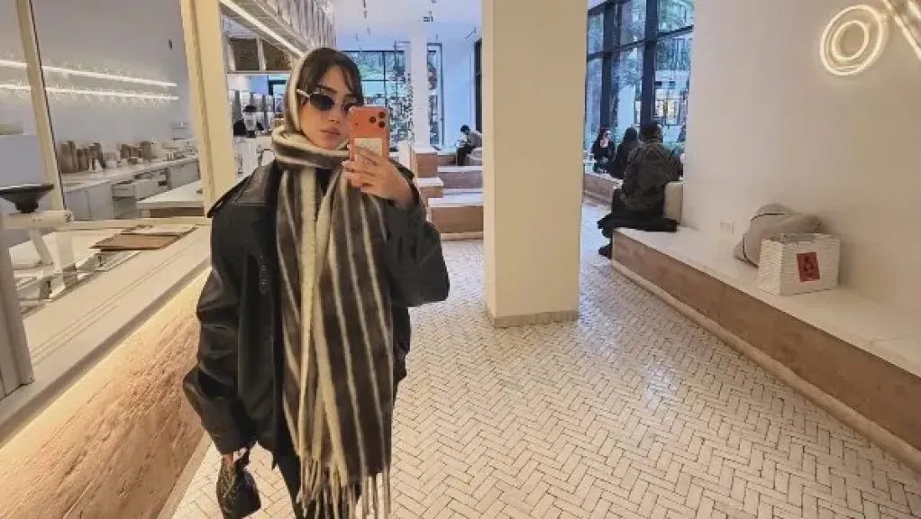 بسمة بوسيل تشارك متابعيها بإطلالتها في المغرب