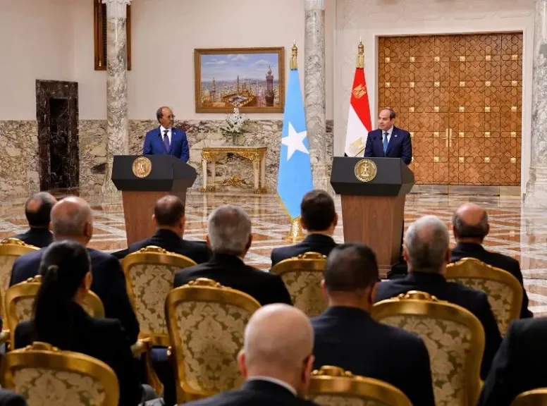 الرئيس الصومالي يؤكد أن الرؤية مع مصر تستند إلى القيم المشتركة وإحلال السلام