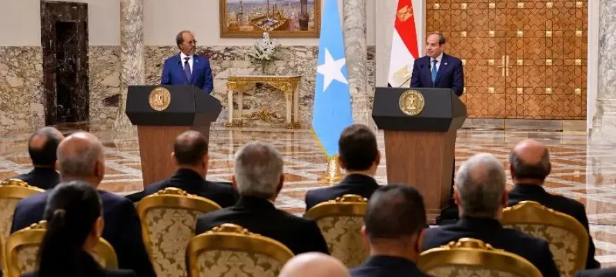 الرئيس الصومالي يؤكد أن الرؤية مع مصر تستند إلى القيم المشتركة وإحلال السلام