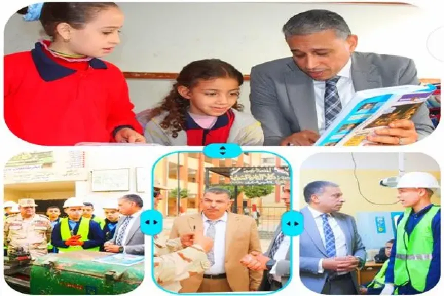 مدير تعليم الجيزة يستأنف جولاته الميدانية بمتابعة مدارس أوسيم وشمال الجيزة