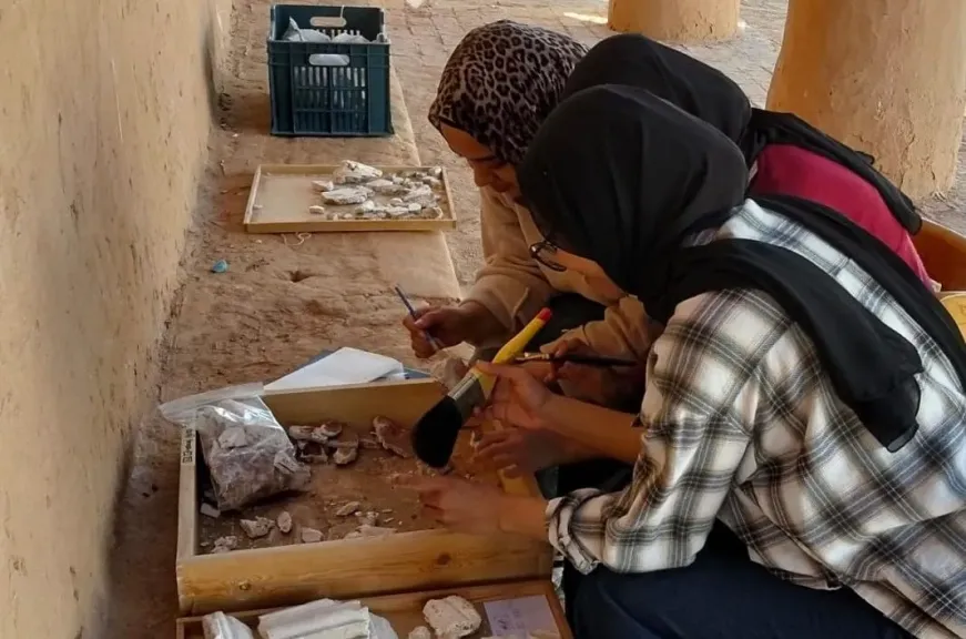 جامعة مطروح: طلاب الآثار يشاركون في أعمال البعثة الدولية بمنطقة ”أمهدة”