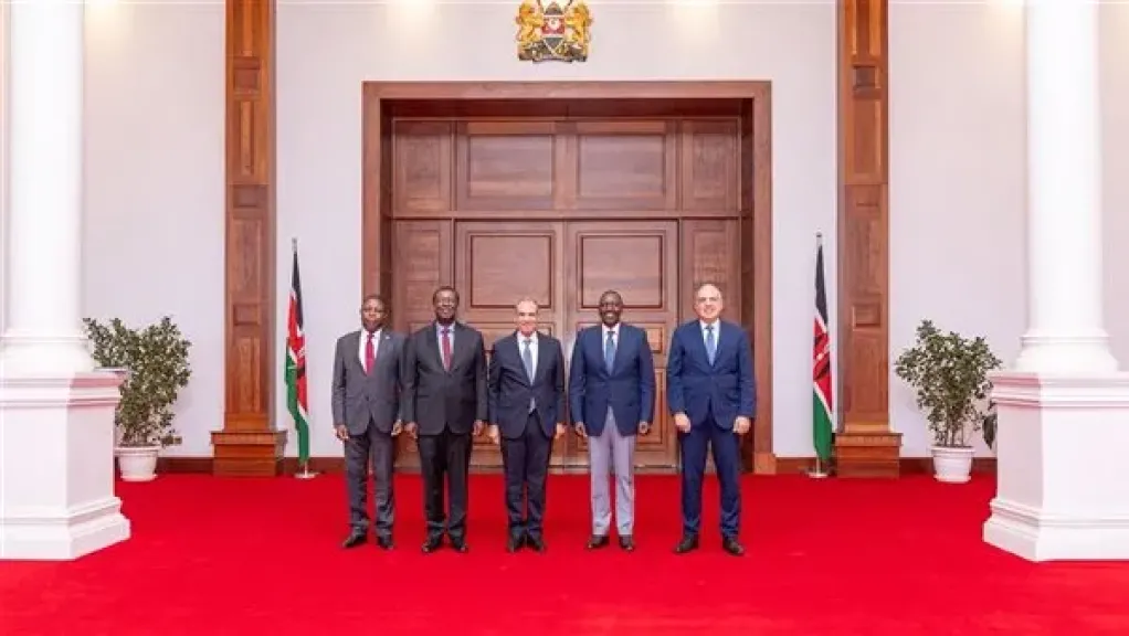 وزيرا الري والخارجية يلتقيان رئيس جمهورية كينيا