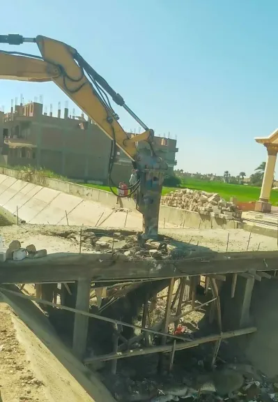 إزالة تعديات على أملاك الدولة والأراضي الزراعية في البحيرة