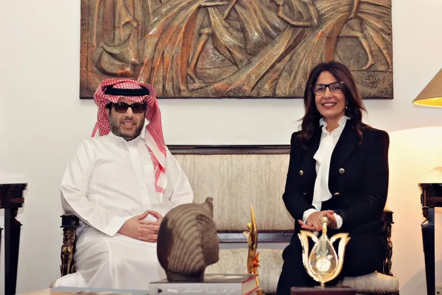 تفاصيل لقاء وزيرة الثقافة بالمستشار تركي آل الشيخ رئيس هيئة الترفيه بالسعودية