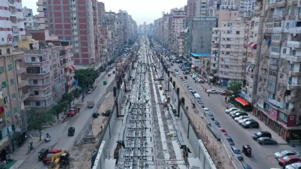 وزارة النقل: تصوير جوي يكشف تقدّم تنفيذ المرحلة الأولى من مترو الإسكندرية