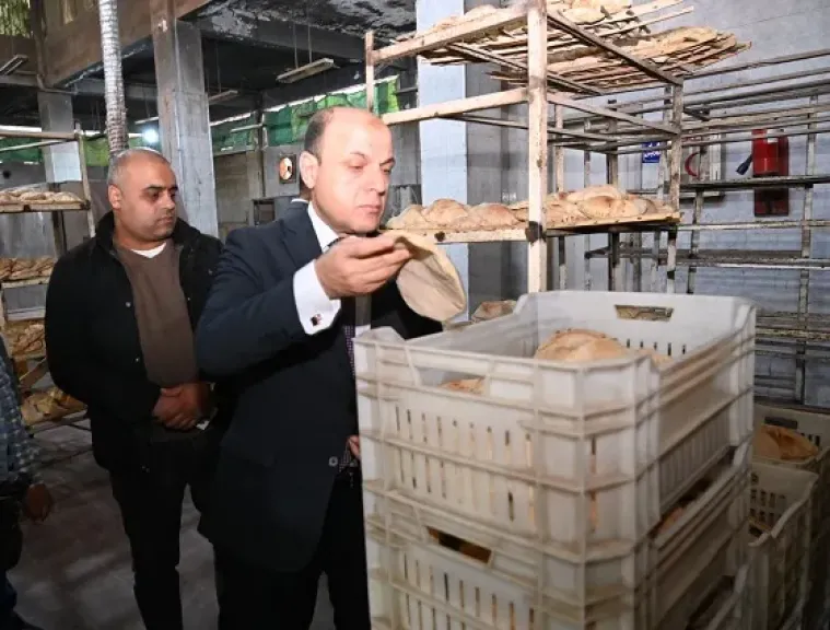 محافظ الغربية يتفقد مجمع مخابز وحدة الصيانة والتدريب