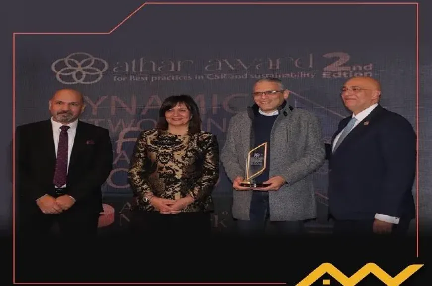 التجاري وفا بنك يفوز بجائزتين في مسابقة «أثر» للاستدامة والمسئولية المجتمعية