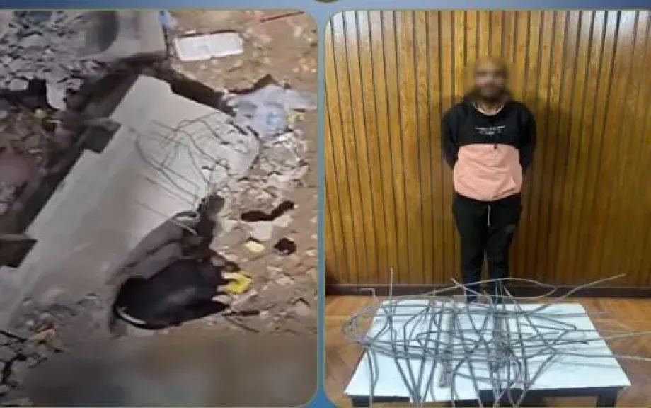 القبض على سارق حديد حواجز مترو الأنفاق في الإسكندرية