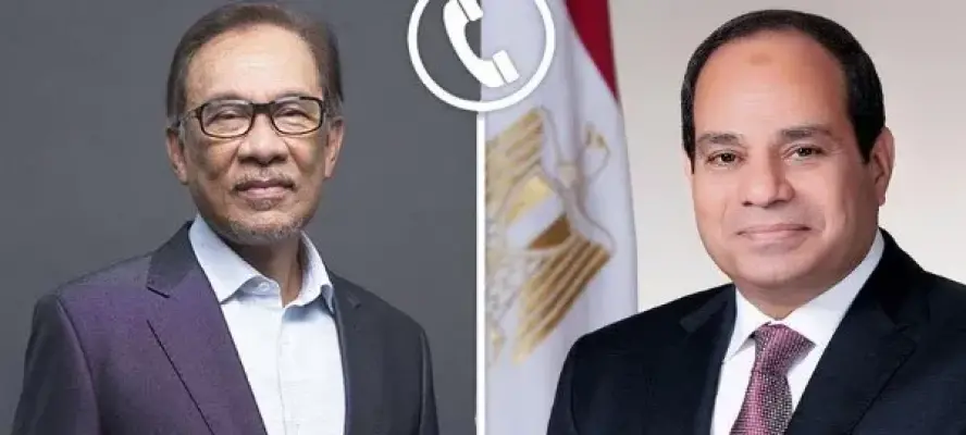 الرئيس السيسي يتلقى اتصالا هاتفيا من رئيس وزراء ماليزيا