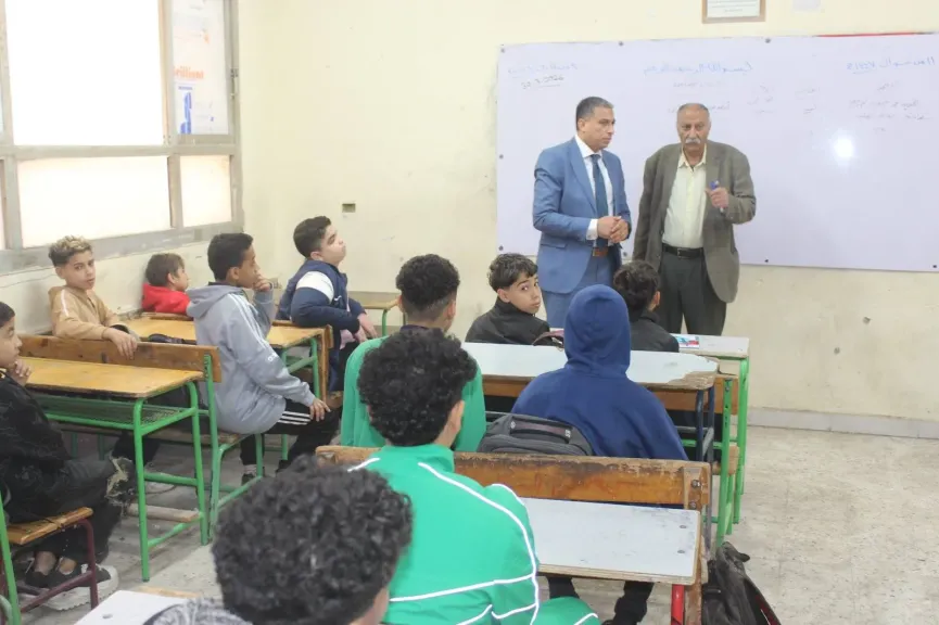 وكيل ”تعليم الجيزة” يقود جولة حاسمة في إدارة العمرانية