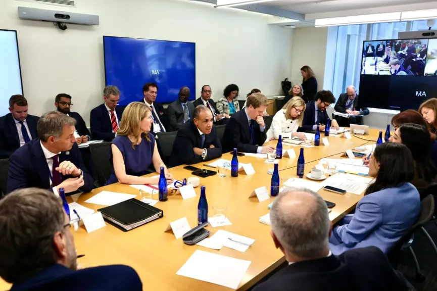 وزير الخارجية يُشارك في حلقة نقاشية بالبنك الدولي حول التعافي المبكر في غزة| صور