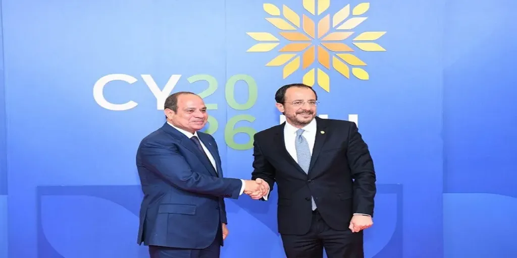 الرئيس السيسي ونظيره القبرصي يبحثان آخر مستجدات ربط حقول الغاز القبرصية بالبنية التحتية المصرية
