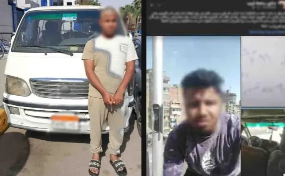 ضبط سائق ميكروباص اعتدى على راكب بالجيزة