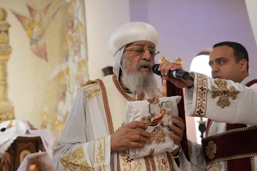 البابا تواضروس الثاني يصلي قداس عيد القديس مارمرقس في ڤينيسيا