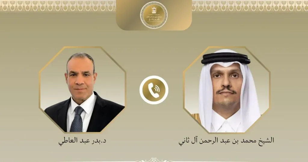 وزير الخارجية يبحث مع رئيس مجلس الوزراء القطري الجهود المشتركة لخفض التصعيد الإقليمي