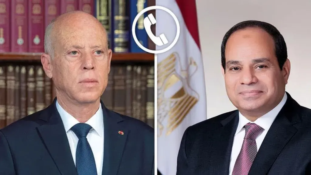 الرئيس السيسى يتلقى اتصالا هاتفيا من نظيره التونسى للتهنئة بعيد الأضحى المبارك
