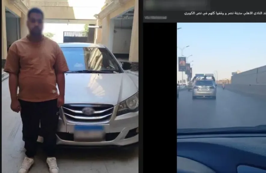 القبض على قائد سيارة سمح لفتاتين بالجلوس على النوافذ أثناء السير بالقاهرة