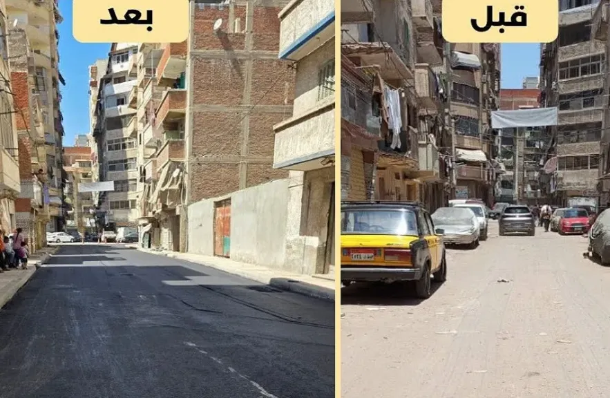 محافظ الإسكندرية يُؤكد استمرار أعمال رصف الطرق وترميم الحفر بمختلف الأحياء