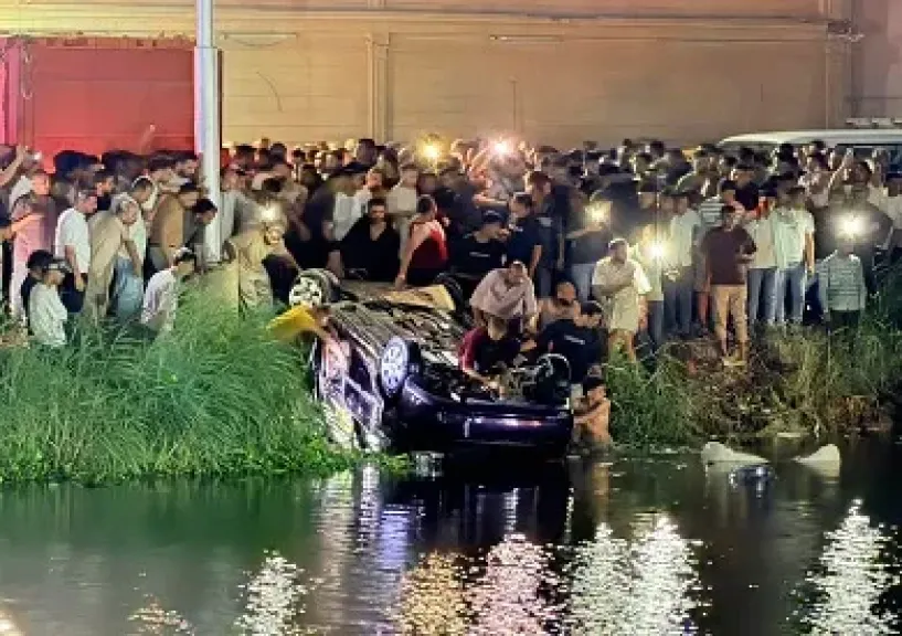 التحريات في حادث ترعة المريوطية: وفاة 5 أشخاص وإصابة آخر من أسرة واحدة نتيجة انفجار إطار السيارة