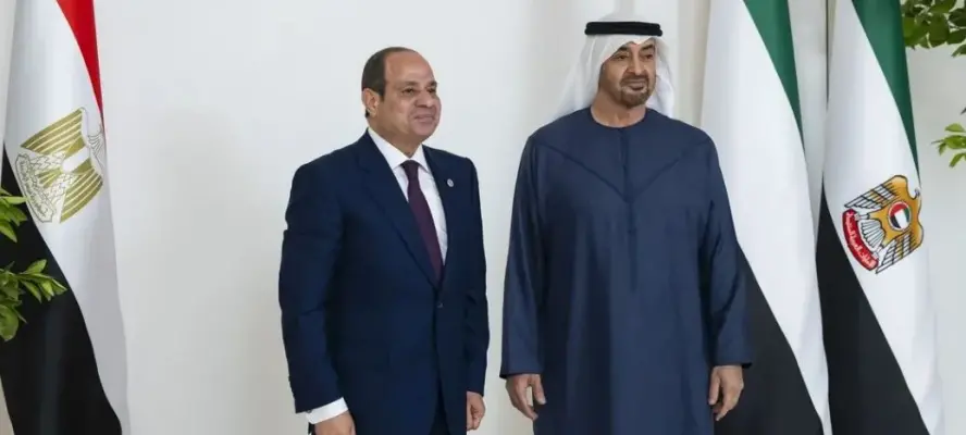 الرئاسة: جلسة مباحثات موسعة بين الرئيس السيسي ونظيره الإماراتي اليوم
