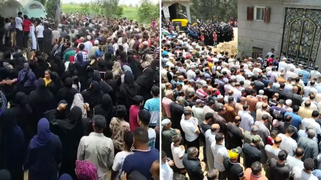 تشييع جثامين ضحايا غرق شاطئ إدكو بمسقط رأسهم في الرحمانية بالبحيرة
