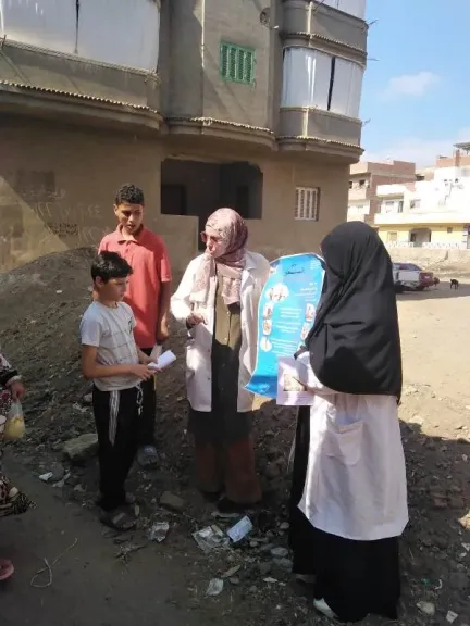 فحص 3141 طائرًا وماشية ضمن قافلة بيطرية في ”الكمالية” بالغربية