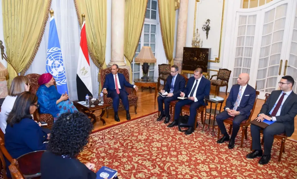 وزير الخارجية يبحث سبل تطوير المنظومة الأممية بما يواكب المتغيرات الدولية.. صور