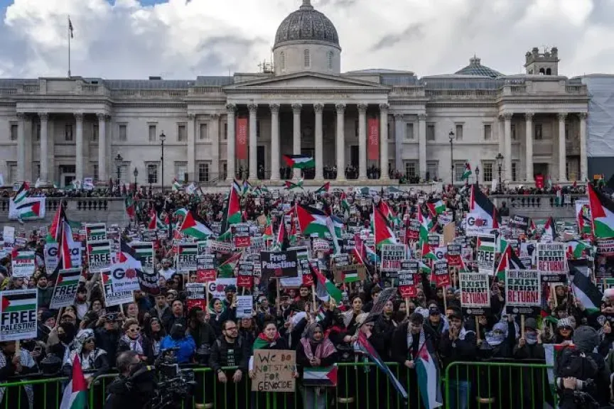 انطلاق احتجاجات داعمة لفلسطين في لندن لحث آندي بيرنهام على فرض عقوبات ضد إسرائيل