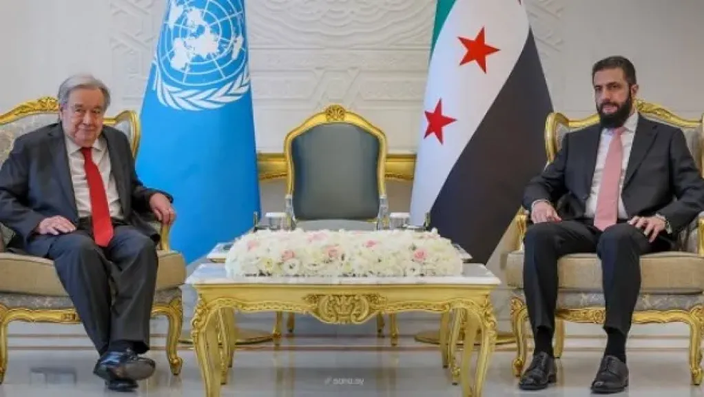 الرئيس السوري يبحث مع أمين الأمم المتحدة التعاون لدعم ‏جهود التعافي المبكر