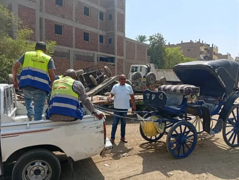 محافظ الأقصر يوجه بحملات يومية لضبط عربات الحنطور المخالفة.. صور