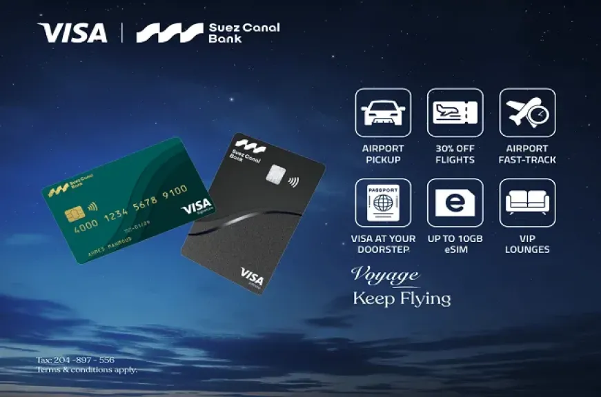 بنك قناة السويس يتيح تجربة سفر استثنائية لعملاء بطاقات Visa الائتمانية
