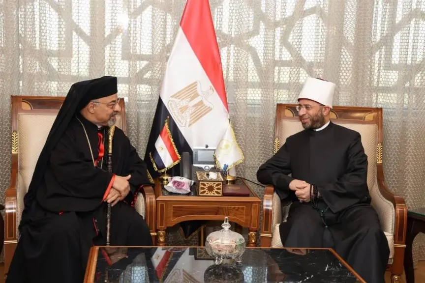 وزير الأوقاف يستقبل بطريرك الأقباط الكاثوليك وقيادات هيئة أوقاف الكنيسة الكاثوليكية