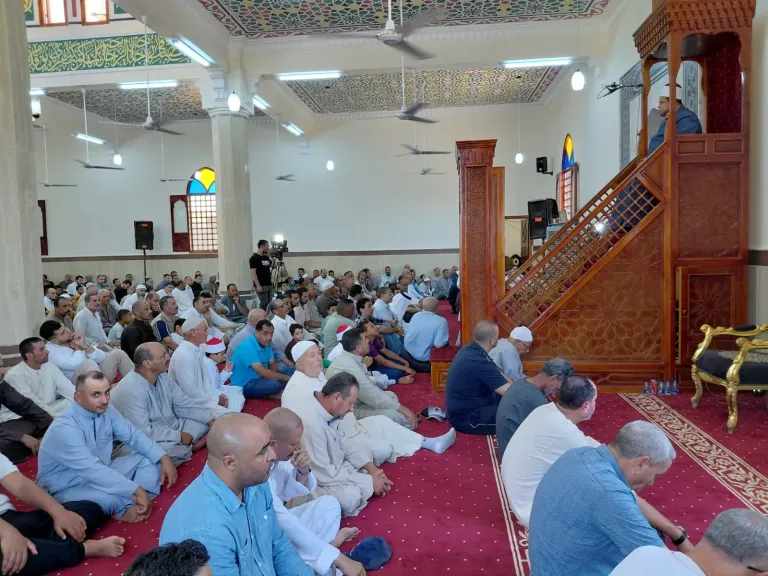 افتتاح مسجد فتح الله بعزبة فتح الله حماد في كفر الشيخ