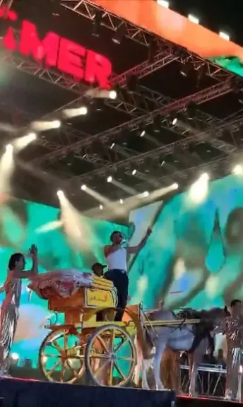 محمد رمضان يشعل حفله في بورتو جولف بأغنية الملك